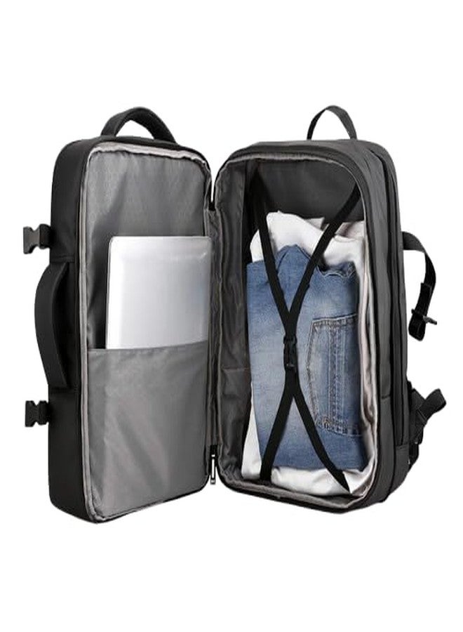 ristoss Urban Nomad backpack Polyurethane Zipper Closure Type with 55 Liter Capacity Bag_1108 (Navy Blue) - Image 5
